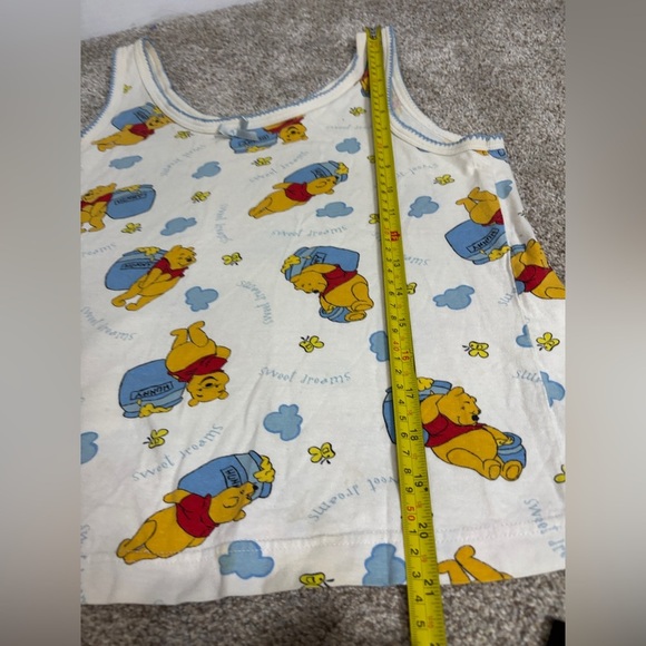 Disney Winnie the Pooh Pajama Set Small Tank Top Cotton shorts - Picture 2 of 7